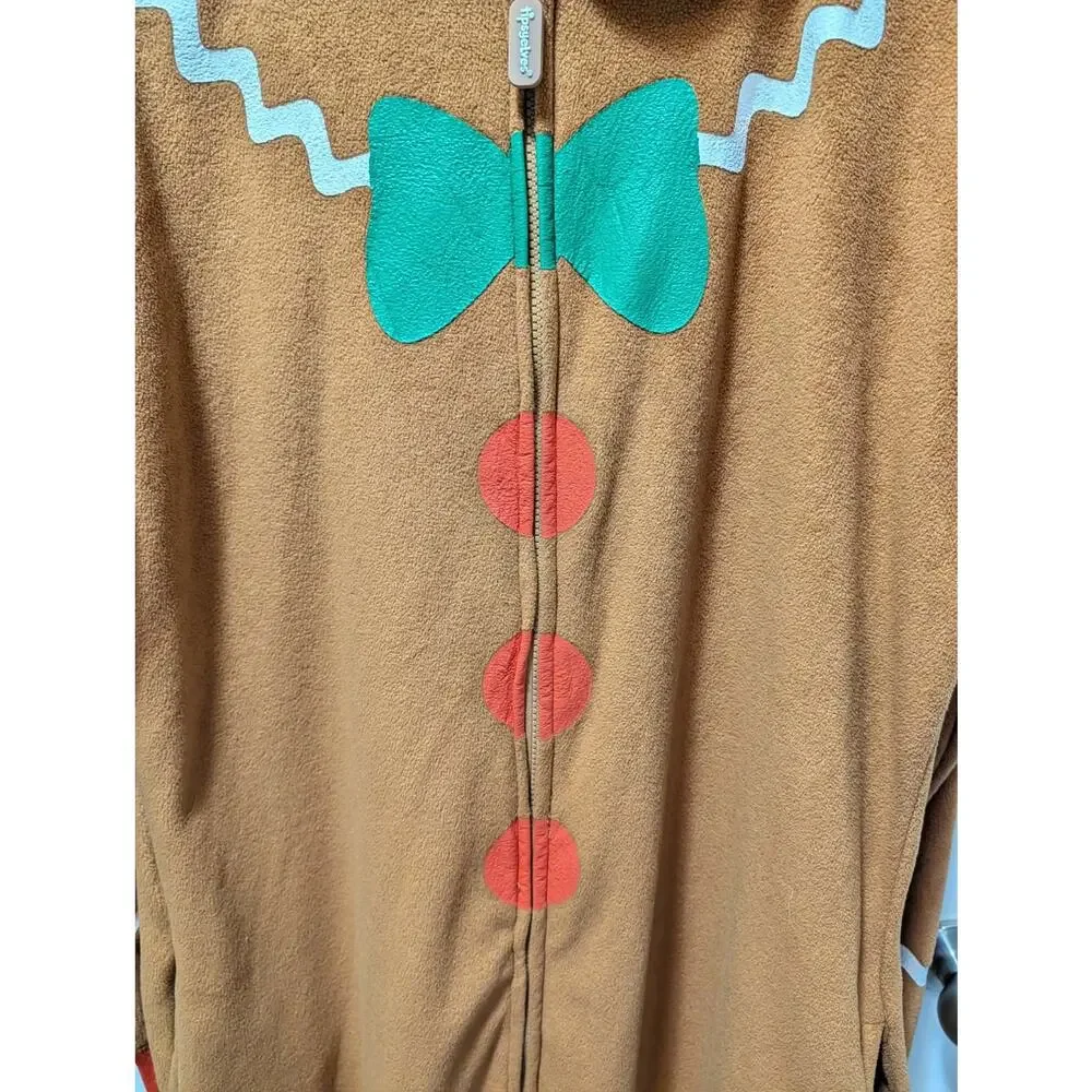 Tipsy Elves Men's Gingerbread Man Christmas Jumpsuit Adult Costume Size XL - Picture 9 of 9